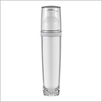 Botol Lotion Bulat Akrilik 100ml - HB-100 Planet Logam (Kemasan Kosmetik Akrilik Bundar Termetal)