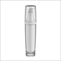 Flacon de lotion rond en acrylique de 50 ml - HB-50 Une planète métallique (emballage cosmétique acrylique rond métallisé)