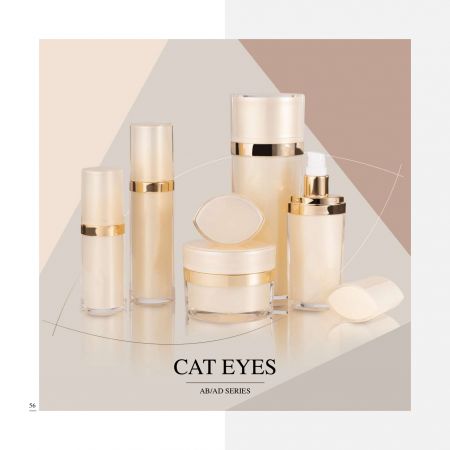 คอลเลกชันบรรจุภัณฑ์เครื่องสำอางแอคริลิครูปร่างวงรี - ซีรีส์ ดวงตาแมว - คอลเลกชันบรรจุภัณฑ์เครื่องสำอาง - ดวงตาแมว