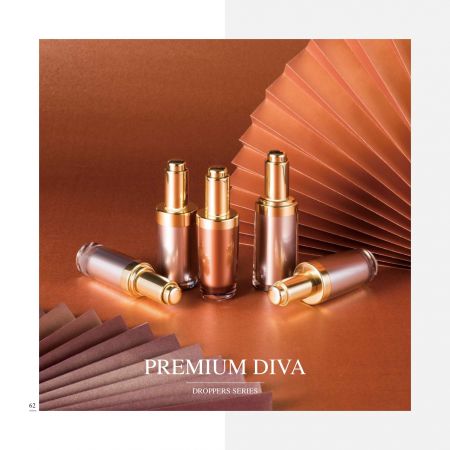 Emballage cosmétique et de soins de la peau en acrylique de luxe - Série Premium Diva